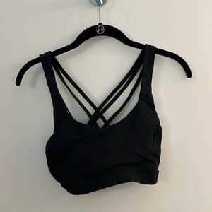 Black lululemon Energy Bra, Medium Support
